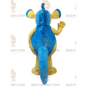 BIGGYMONKEY™ maskottiasu keltainen ja sininen merihevonen, meriasu - Kalojen maskotit - BIGGYMONKEY_010050 - BiggyMonkey.com