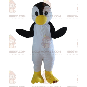 Costume mascotte BIGGYMONKEY™ pinguino bianco e nero