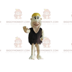 BIGGYMONKEY™ mascot costume of Fred Flintstone, famous