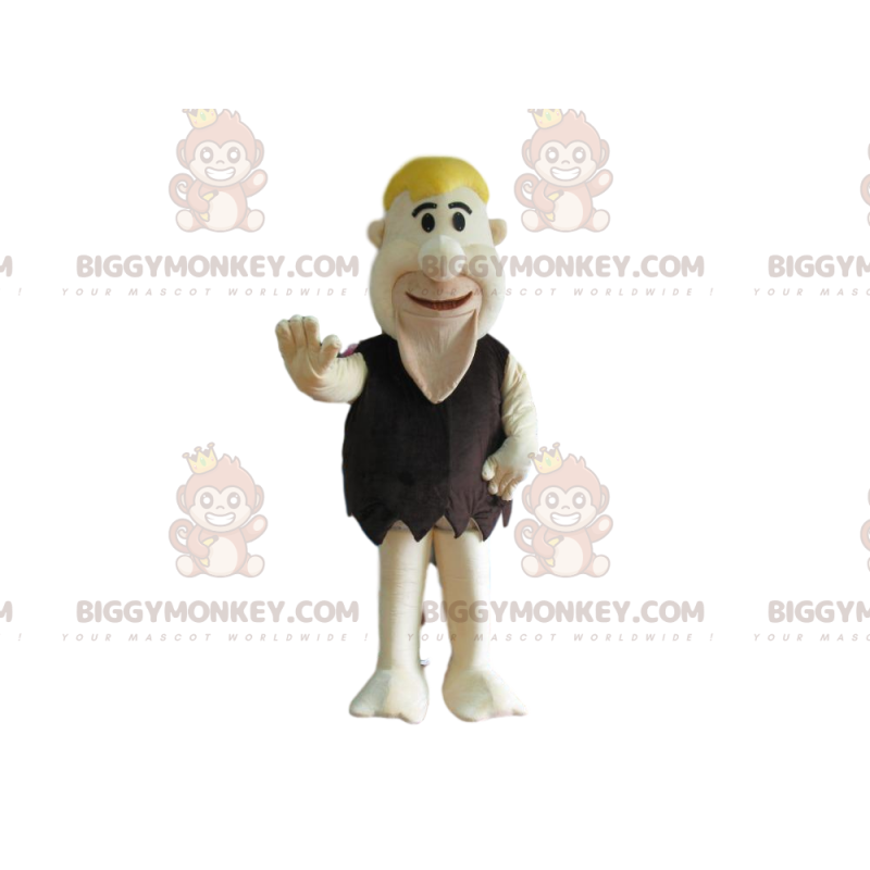 BIGGYMONKEY™ mascot costume of Fred Flintstone, famous