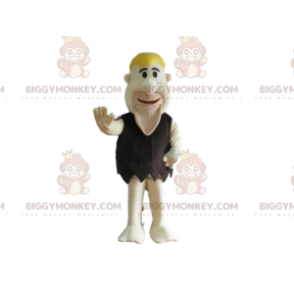 BIGGYMONKEY™ mascot costume of Fred Flintstone, famous