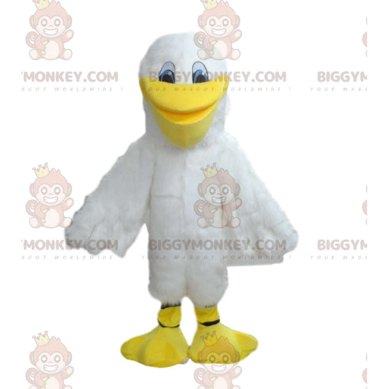 BIGGYMONKEY™ Mascot Costume Great White Gull, Pelican Costume