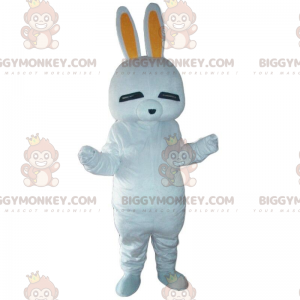 Costume da mascotte coniglio bianco BIGGYMONKEY™, costume da