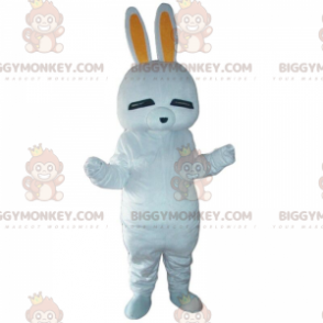 Weißes Kaninchen BIGGYMONKEY™ Maskottchenkostüm, Häschenkostüm, Nagetierkostüm - Kaninchen Maskottchen - BiggyMonkey.com