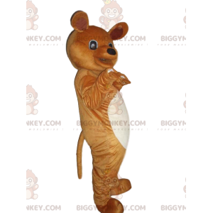 BIGGYMONKEY™ mascot costume brown and white teddy bear costume