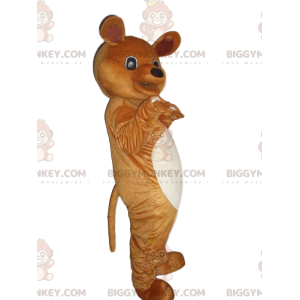 Costume de mascotte BIGGYMONKEY™ de nounours marron et blanc