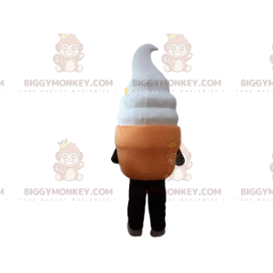 Giant ice cream cone BIGGYMONKEY™ mascot costume, Sunday ice