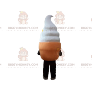 Giant ice cream cone BIGGYMONKEY™ mascot costume, Sunday ice