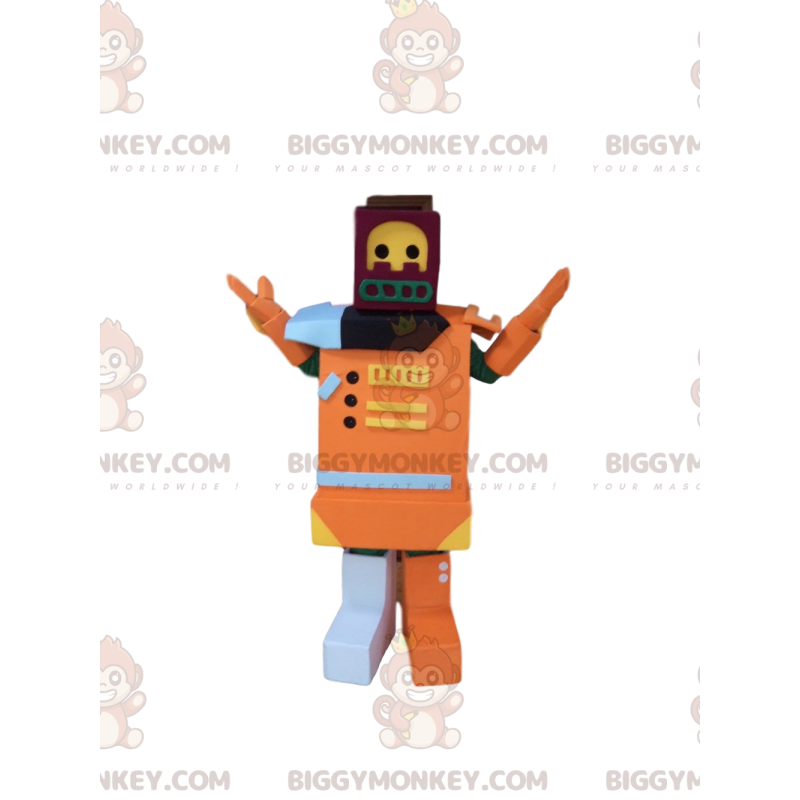 Orange Spielzeug BIGGYMONKEY™ Maskottchenkostüm, Roboterkostüm