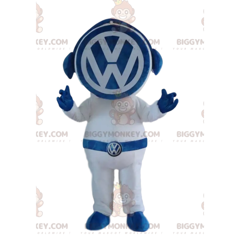 BIGGYMONKEY™ Volkswagen Blue And White Famous Automotive Brand BIGGYMONKEY™ Volkswagen Blue And White Famous Automotive Brand