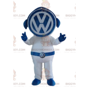 BIGGYMONKEY™ Volkswagen blått och vitt Berömt fordonsmärkes