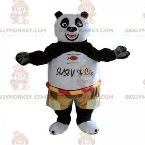 BIGGYMONKEY™ mascot costume of Po Ping, the famous panda in