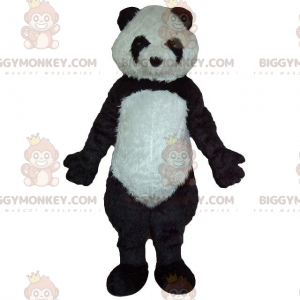Kostým maskota BIGGYMONKEY™ černá a bílá panda, měkký a