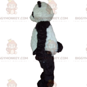 BIGGYMONKEY™ Maskottchenkostüm schwarz-weißer Panda, weich und