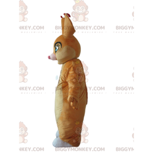 BIGGYMONKEY™ Mascot Costume Brown and White Rabbit with Pretty