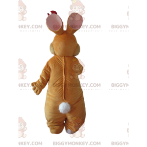 BIGGYMONKEY™ Mascot Costume Brown and White Rabbit with Pretty