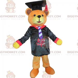 Graduate teddy bear BIGGYMONKEY™ mascot costume, graduate