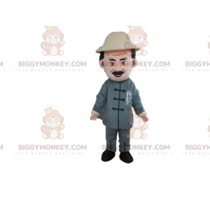 BIGGYMONKEY™ mascot costume farmer, explorer, adventurer