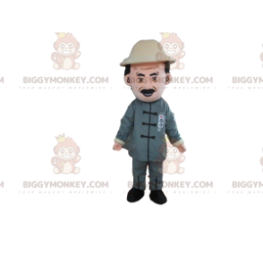 BIGGYMONKEY™ mascot costume farmer, explorer, adventurer