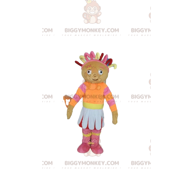 Costume de mascotte BIGGYMONKEY™ de poupée, de poupon coloré et Costume de mascotte BIGGYMONKEY™ de poupée, de poupon coloré et