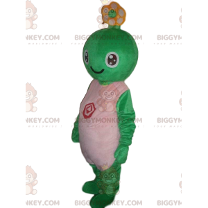 Green Creature BIGGYMONKEY™ maskotkostume, smilende