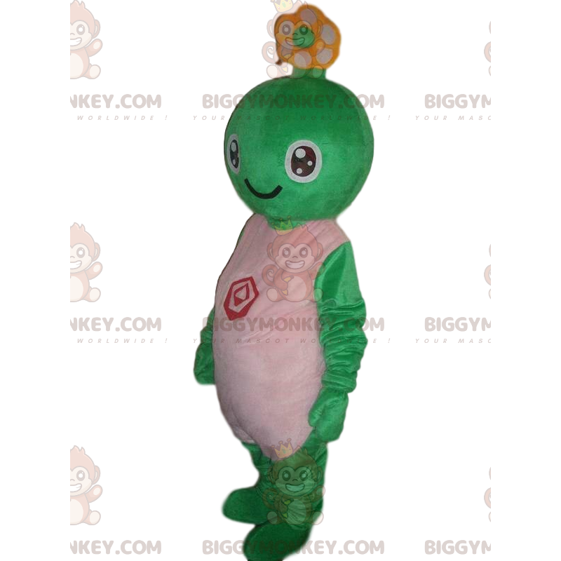 Costume de mascotte BIGGYMONKEY™ de créature verte, costume de Costume de mascotte BIGGYMONKEY™ de créature verte, costume de