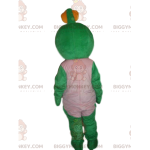 Green Creature BIGGYMONKEY™ Mascot Costume, Smiling Turtle