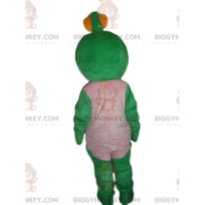 Kostým zeleného stvoření BIGGYMONKEY™ maskota, kostým usmívající se želvy - Želvy maskoti - BIGGYMONKEY_010076 - BiggyMonkey.com