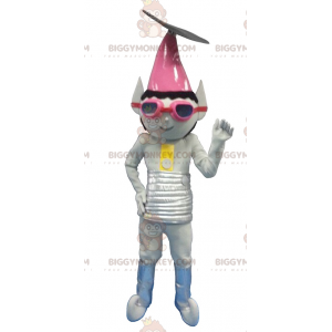 Costume de mascotte BIGGYMONKEY™ de troll d'extra terrestre