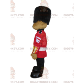 Teddy BIGGYMONKEY™ Mascot Costume Dressed as British Guard