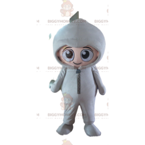Børnenes BIGGYMONKEY™ maskotkostume klædt i hvid jumpsuit - Børnemasker - BIGGYMONKEY_010078 - BiggyMonkey.com