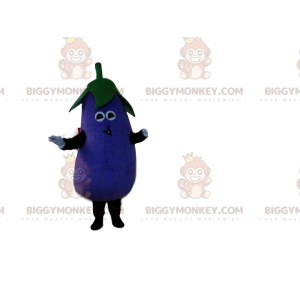Giant Eggplant BIGGYMONKEY™ Mascot Costume, Purple Vegetable