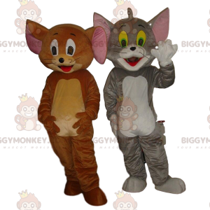 Costume de mascotte BIGGYMONKEY™ de Tom et Jerry, chat et
