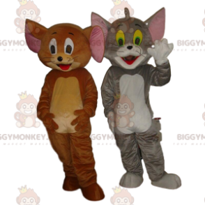 BIGGYMONKEY™ mascot costume of Tom and Jerry, famous cartoon