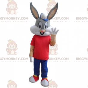 Bugs Bunny's berømte Looney Tunes Grå kanin BIGGYMONKEY™ maskotkostume - Masker berømte mennesker - BiggyMonkey.com