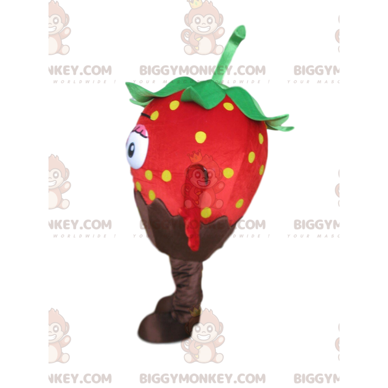 Chocolate Red Strawberry BIGGYMONKEY™ Mascot Sizes L (175180CM)
