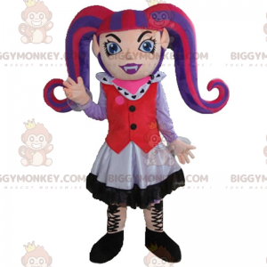 Costume de mascotte BIGGYMONKEY™ de fille gothique, costume de
