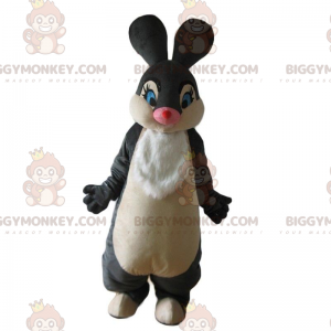 Fantasia de mascote de coelho cinza e branco BIGGYMONKEY™