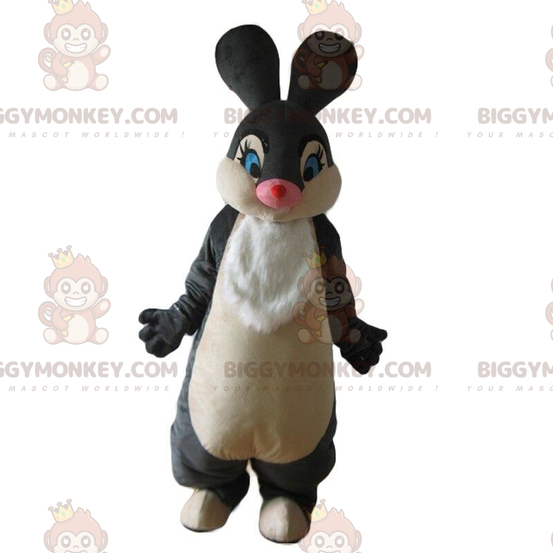 Grå og hvid kanin BIGGYMONKEY™ maskotkostume, stor kaninkostume - Kanin maskot - BIGGYMONKEY_010098 - BiggyMonkey.com
