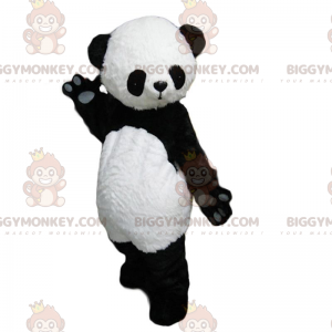 BIGGYMONKEY™ Maskottchen-Kostüm aus schwarz-weißem Panda, süß