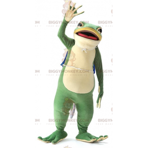 Very Realistic Beautiful Green Frog BIGGYMONKEY™ Mascot Costume