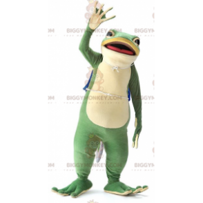 Meget realistisk smuk grøn frø BIGGYMONKEY™ maskotkostume -