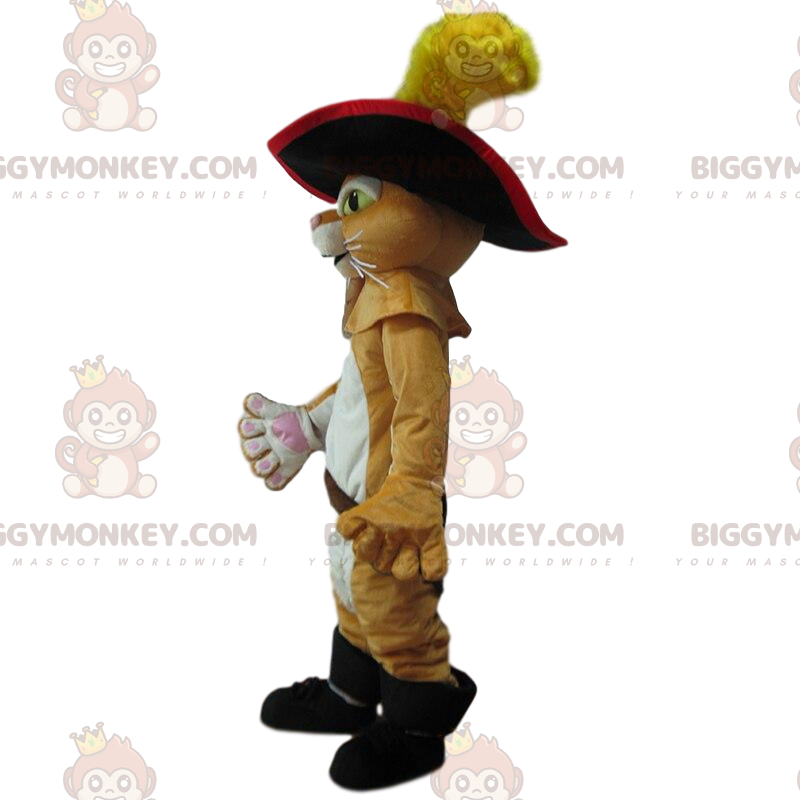 Traje de mascote do Gato de Botas BIGGYMONKEY™, Famoso Gato