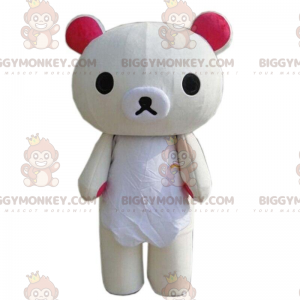 Costume de mascotte BIGGYMONKEY™ de gros nounours beige