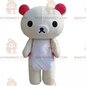 Disfraz de mascota BIGGYMONKEY™ de peluche beige grande