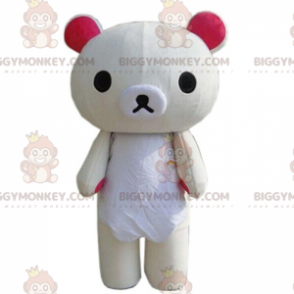 Big beige teddy BIGGYMONKEY™ mascot costume, teddy bear costume