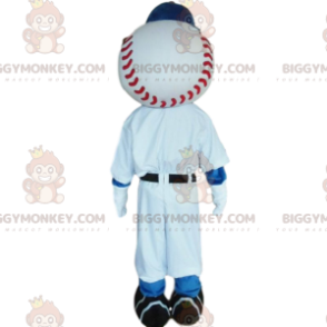 Baseball Player BIGGYMONKEY™ Mascot Costume with Ball Head –
