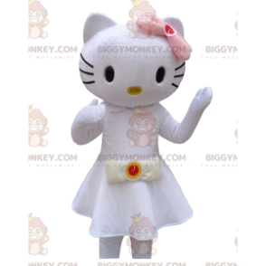Hello Kitty BIGGYMONKEY™ mascot costume dressed in a beautiful
