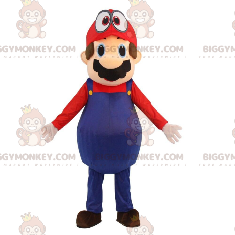 BIGGYMONKEY™ mascot costume of Mario, the famous video game