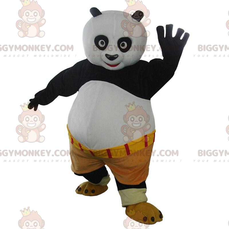 BIGGYMONKEY™ mascot costume of Po Ping, the famous panda in